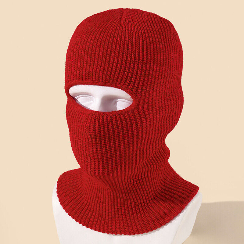 Fashion 1-Hole Ski Hat Knitted Face Cover Winter Butterfly Cloth Sticker