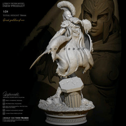 1/24 resin figures model Spartan goddess of war Unassembled Unpainted
