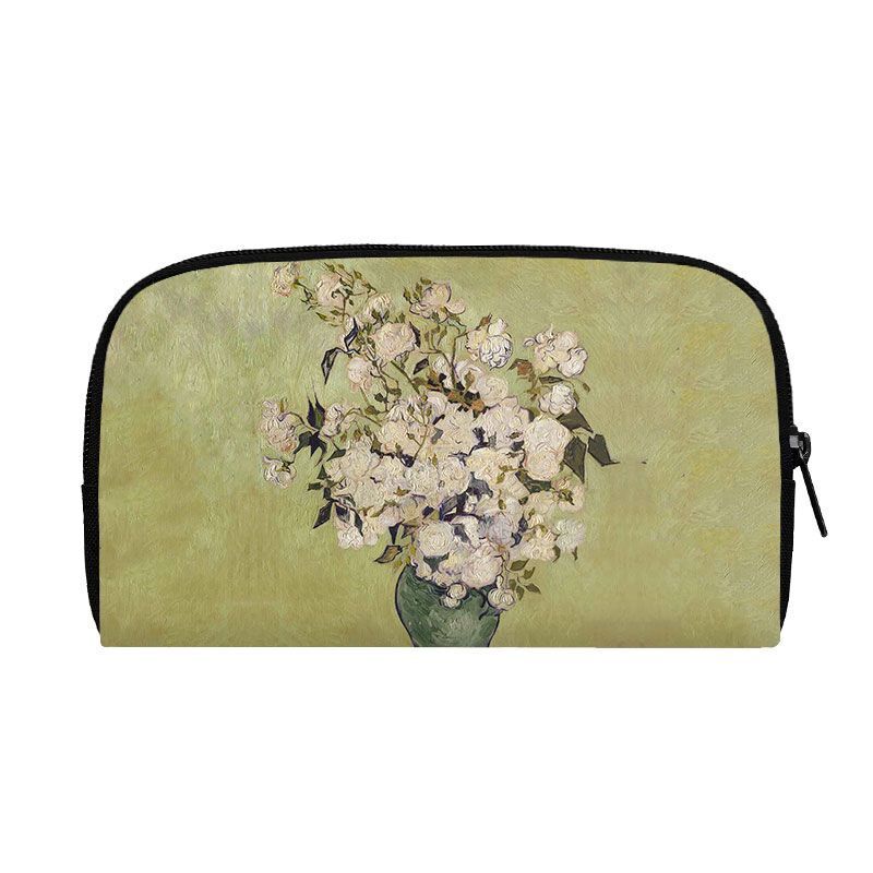 Oil Painting Sunflower Starry Night Wallet Women Purse Credit Card Phone Holders