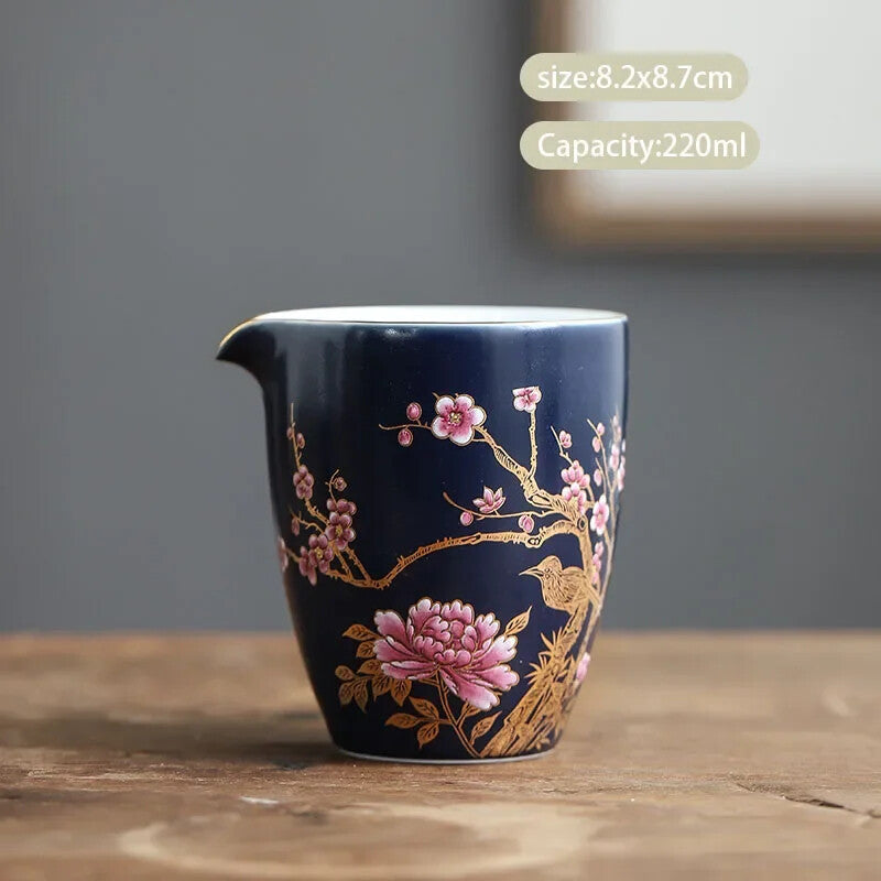 Chinese Palace Ceramic Fair Cup Hand-painted Teacup Tea Infusers Handmade