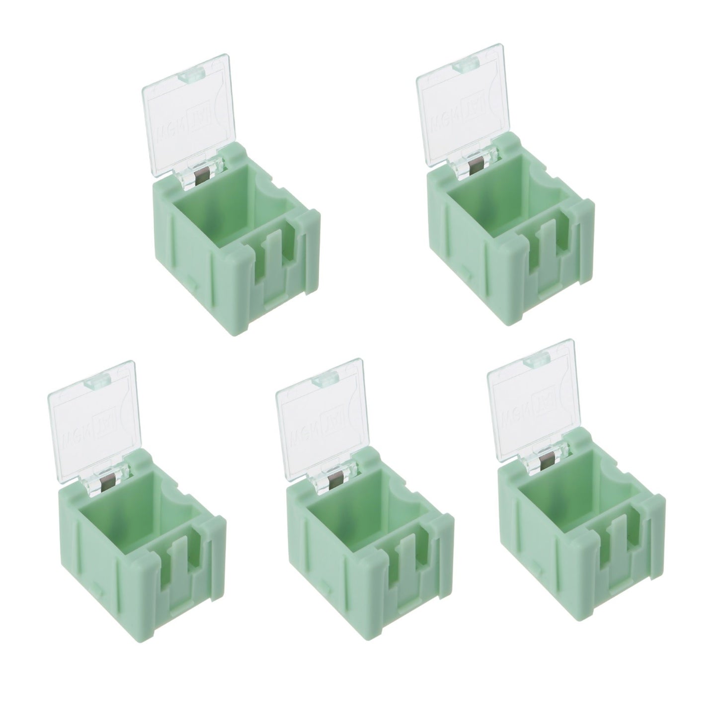 5Pack MD SMT Electronic Component Container Case Auto Lock Mini Storage Boxes d