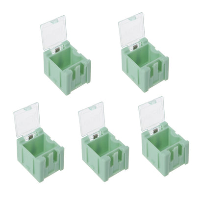 5Pack MD SMT Electronic Component Container Case Auto Lock Mini Storage Boxes d