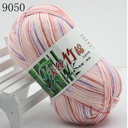 Hot Sale 50g Soft Bamboo Crochet Cotton Yarn Knitting Baby Knit Wool Yarn