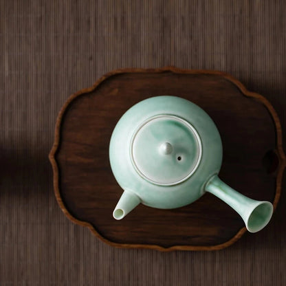 Chinese Ceramic Teapot Household Retro Handmade Kung Fu Tea Set Gift Simplicity