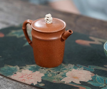 150cc chinese Yixing Handmade Zisha teapot Jiangpo Ni bamboo hu Gongfu Tea Pot