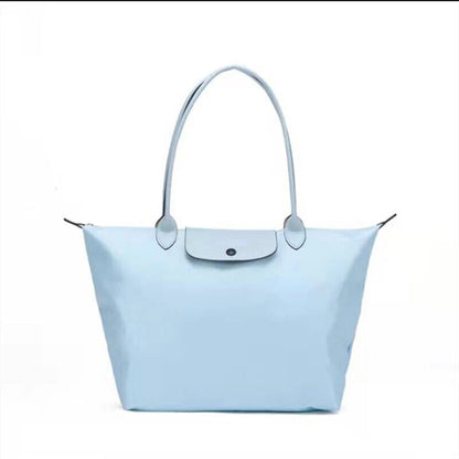 New Fashion High Capacity Embroidered Nylon Shoulder Bag Shopping Bag