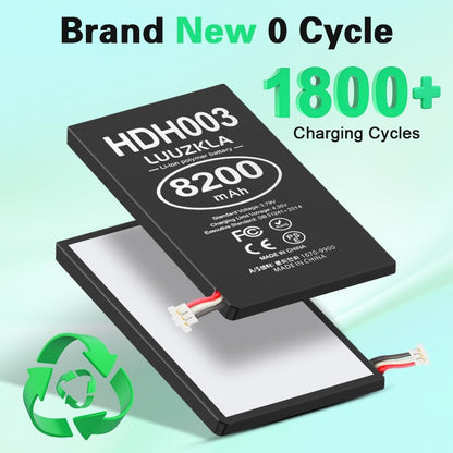 HDH-003/HDH003 Battery, 8200Mah 0 Cycle Upgrade Capacity Battery for Nintendo Sw