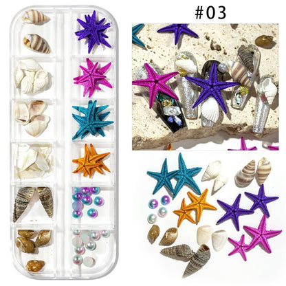 Nail Art Charms Flakes Abalone 3D Irregular Slice Shell Stone DIY Manicure Decor