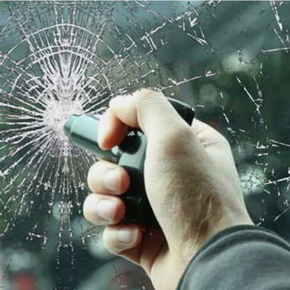 Martillo de Seguridad Emergencia Cortador de Cinturon Ventana Vidrio Carro Coche