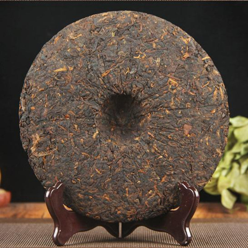 357g Yunnan Qizi Ripe Puerh Tea Cake Kongquezhixiang Pu-erh Cooked Tea Pu'er Tea