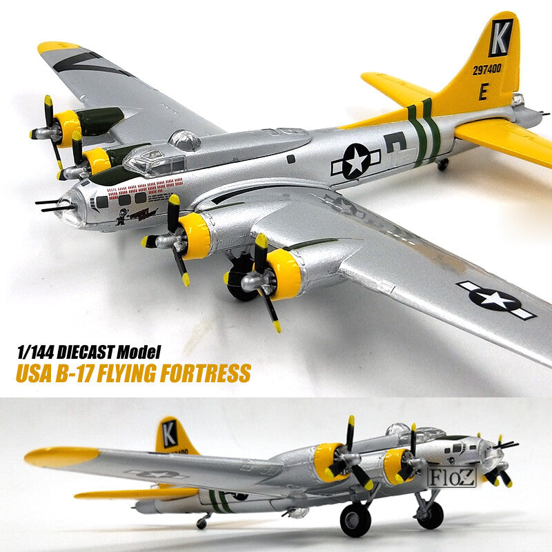USA B-17 FLYING FORTRESS 1/144 diecast plane model aircraft ATLAS