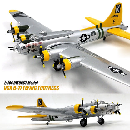 USA B-17 FLYING FORTRESS 1/144 diecast plane model aircraft ATLAS