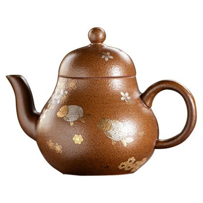 On Sales Real Yixing Zisha Purple Clay Tea Pot Ball Shaped Infuser Holes 200ml