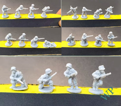 1/72 Resin figures model WWII Germany trooper Soldiers kit /3d printed