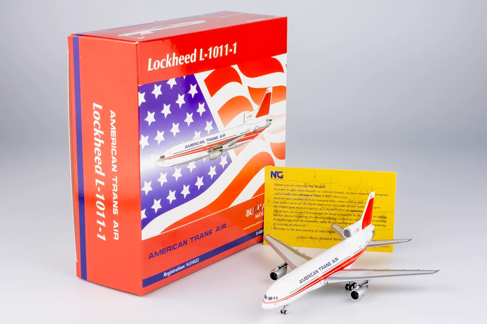 1:400 NG Model AMERICAN TRANS A Lockheed ATA L-1011-50 Airplane Diecast Model