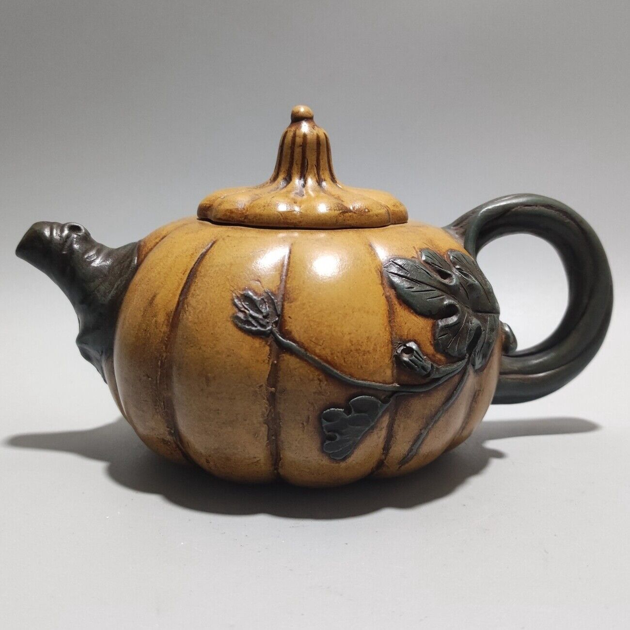 Vintage China Yixing Purple Clay Teapot Zisha Ceramic Pumpkin Teaware Collection