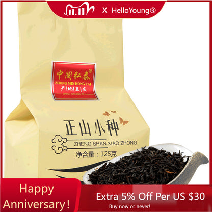 Unsmoked Lapsang Souchong Tea High Mountain Tea Fujian Wuyi Black Tea 125g-