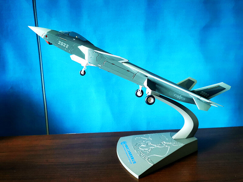 1:48 45CM AVIC China J-20 Stealth Fighter Plane Diecast Military Aircraft Model