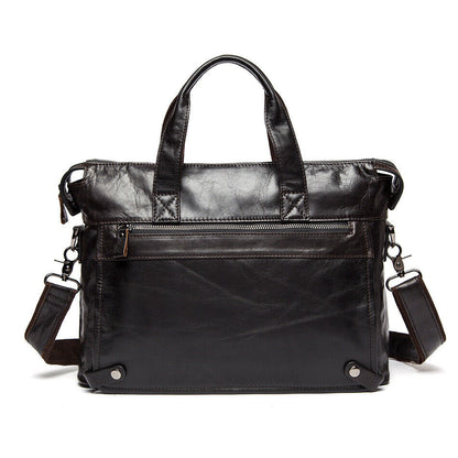 Shoulder Bag Messenger Crossbody Bags Men's PU Leather Handbag Briefcase Laptop
