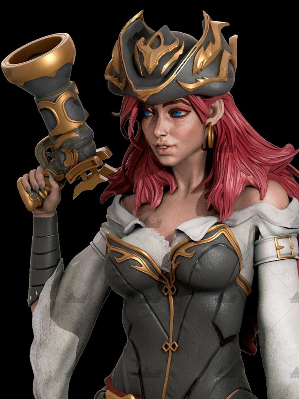 1/24 resin figure model 3D printing of game character Miss Doom Unpainted