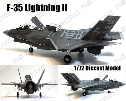 Lockheed Martin F-35 Lightning II 1/72 diecast stealth Aircraft plane Model