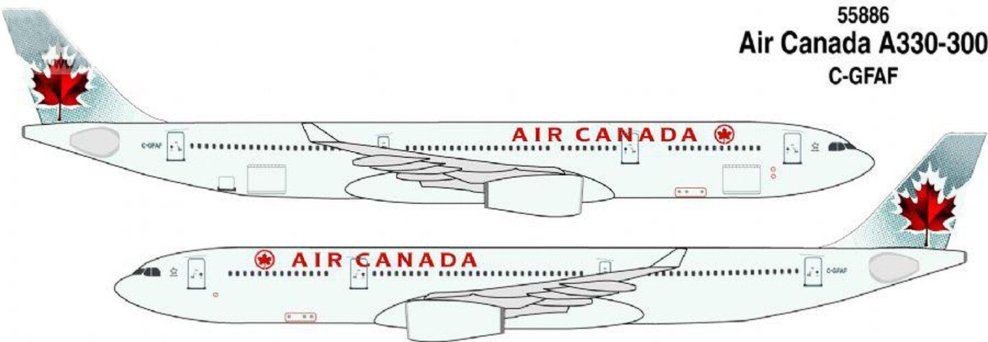 Dragon Air Canada A330-300 New Livery C-GFAF 1/400 diecast plane model aircraft