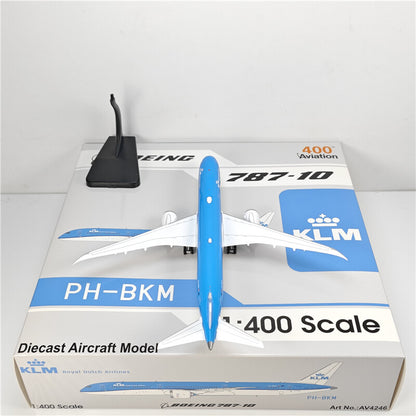 1:400 Aviation KLM BOEING B787-10 Passenger Airplane Diecast Plane Model