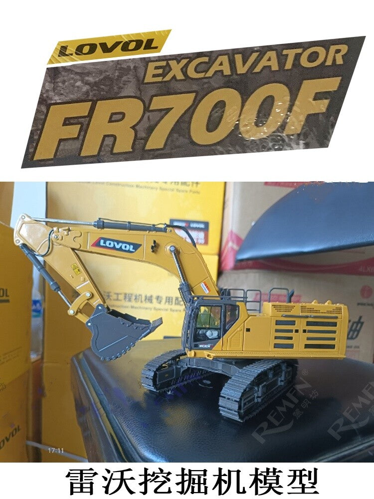 1:43 LOVOL FR700F Excavator Construction Equipment Machine Diecast Model
