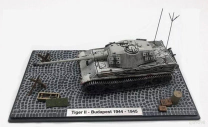 New 1/72 WWII German Tiger II - Budapest 1944 - 1945 Tank Metal + Plastic Model