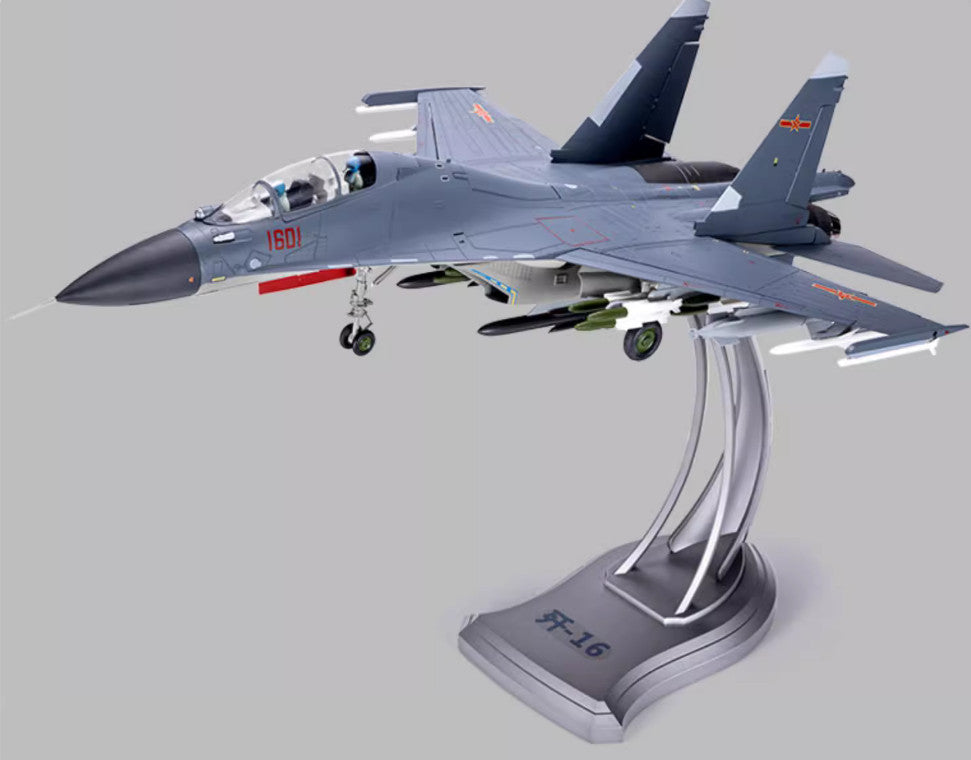 1:32 72CM China J-16 Fighter Jet Plane Diecast Bomber Military Airplane Model