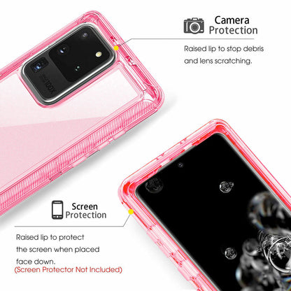 For Samsung Galaxy S20 Ultra Plus Transparent Case Clear Phone Cover + Accessory