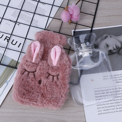 Cute PVC Relief Stress Pain Hot Water Bottle Bag Soft Reusable Hand WarmerA D QH