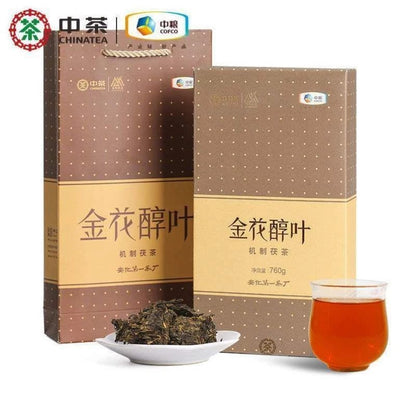 760g Hunan Anhua Golden Flower Dark Brick Tea Fu Zhuan Dark Tea Fu Brick Tea