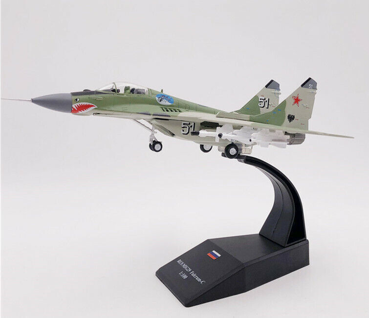 1:100 WLTK MIG29 Fulcrum-C Fighter Airplane Diecast Military Aircraft Model