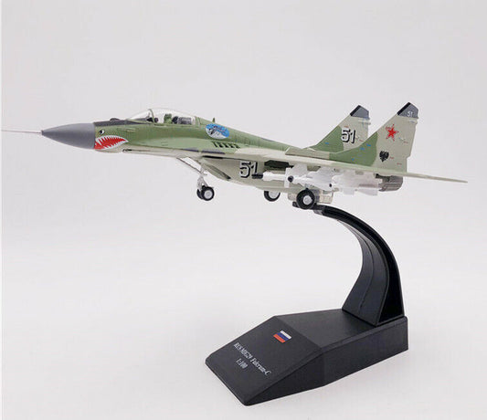 1:100 WLTK MIG29 Fulcrum-C Fighter Airplane Diecast Military Aircraft Model