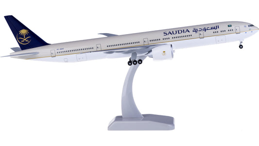 1:200 37CM Hogan Saudia BOEING 777-300ER Passenger Airplane ABS  Plastic Model