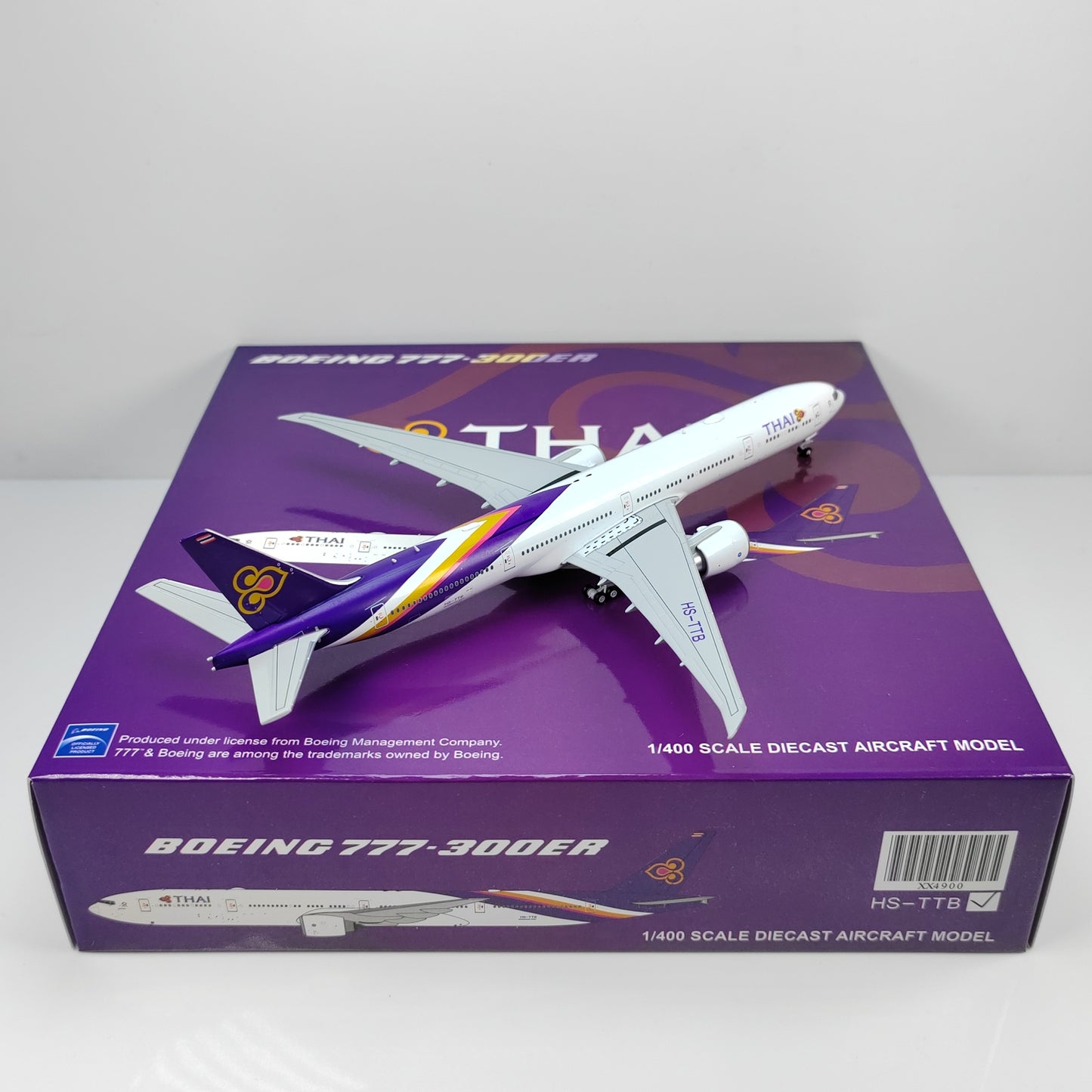 1:400 JC Wings THAI BOEING B777-300ER Passenger Airplane Diecast Model