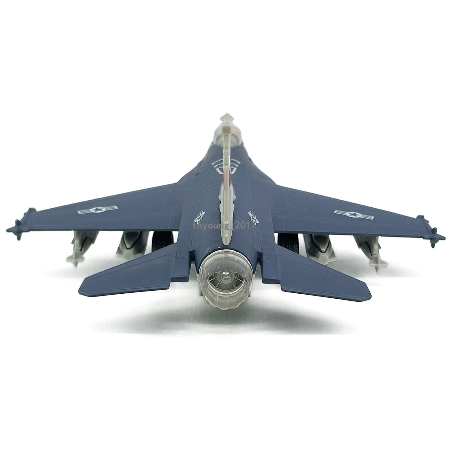 1:72 Scale 1985 F16 Fighter Jet Airplane Model Metal Diecast Plane Toy Blue