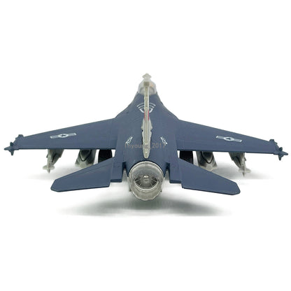 1:72 Scale 1985 F16 Fighter Jet Airplane Model Metal Diecast Plane Toy Blue
