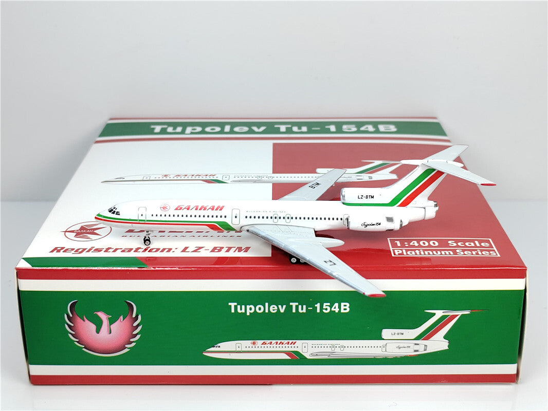1:400 Phoenix BALHAN Tupolev TU-154B Airplane Diecast Aircraft Plane Model