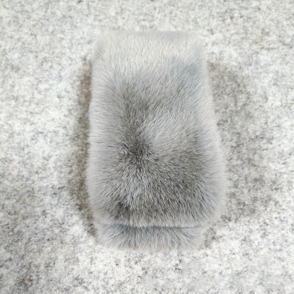 Women Scarves Solid Color Winter Warm Thicken Wraps Shawl 100x13cm Imitation Fur