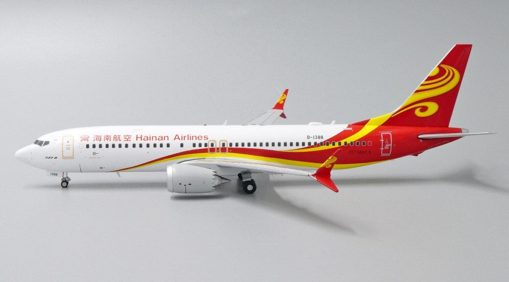 1:200 JC Wings Hainan Airlines B737 Max8 Passenger Plane Diecast Aircraft Model
