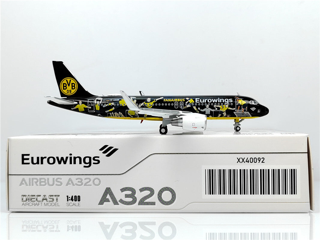 1:400 JC Wings EUROWINGS AIRBUS A320 Passenger Airplane Diecast Model