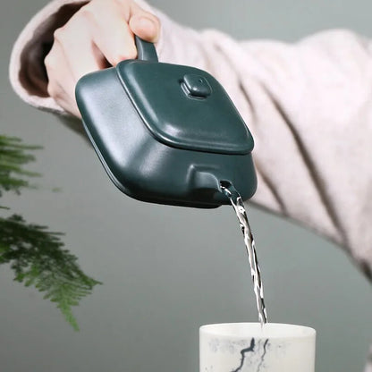 Yixing Purple Clay Teapot Single Purple Clay Tea Set Early China Green Clay Han