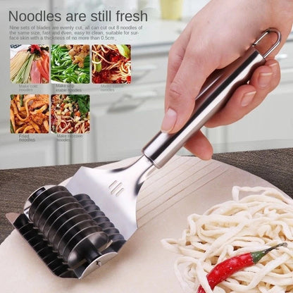 Noodle Cutter Roller High Grade Stainless Steel Lattice Roller Docker Dough Cutt