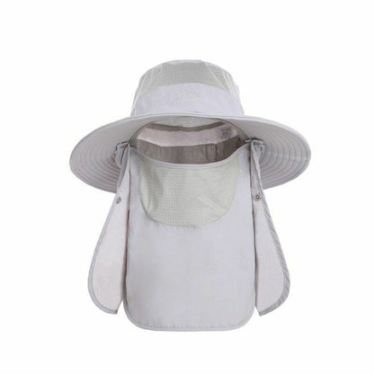Fishing Hat Cap UPF 50+Sun Protection Neck Flap Outdoor Sport Camping Unisex 1PC