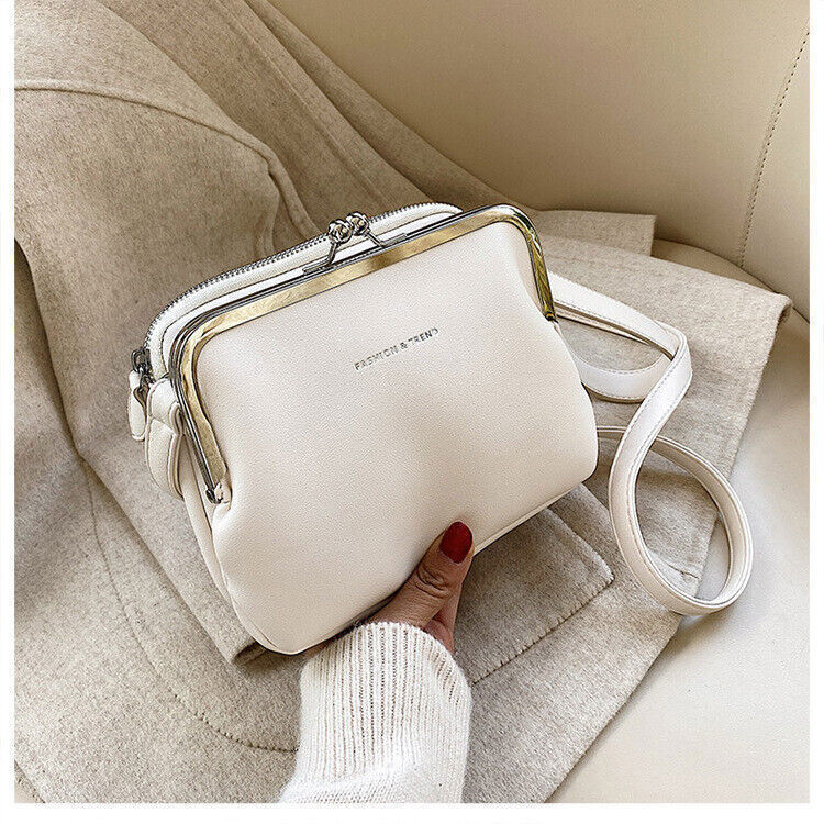 Bag Women Messenger Bag PU Leather Lady Shoulder Crossbody Bag Lock Bags