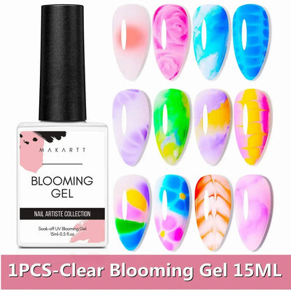 Clear Blooming Gel by Makartt – 15ml Nail Art Effect