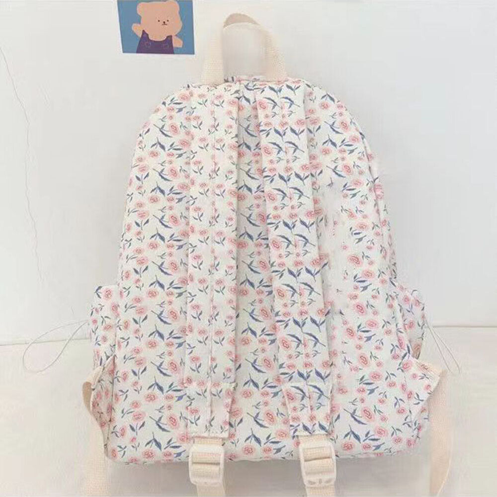 Female Bag Girls School Bag Travel Bag Backpack Sports Bag Floral Cute Ins