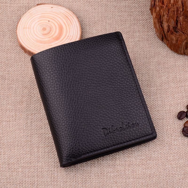 Synthetic Leather Billfold Wallet Short Slim Purse Credit Card Thin Bags Pouch